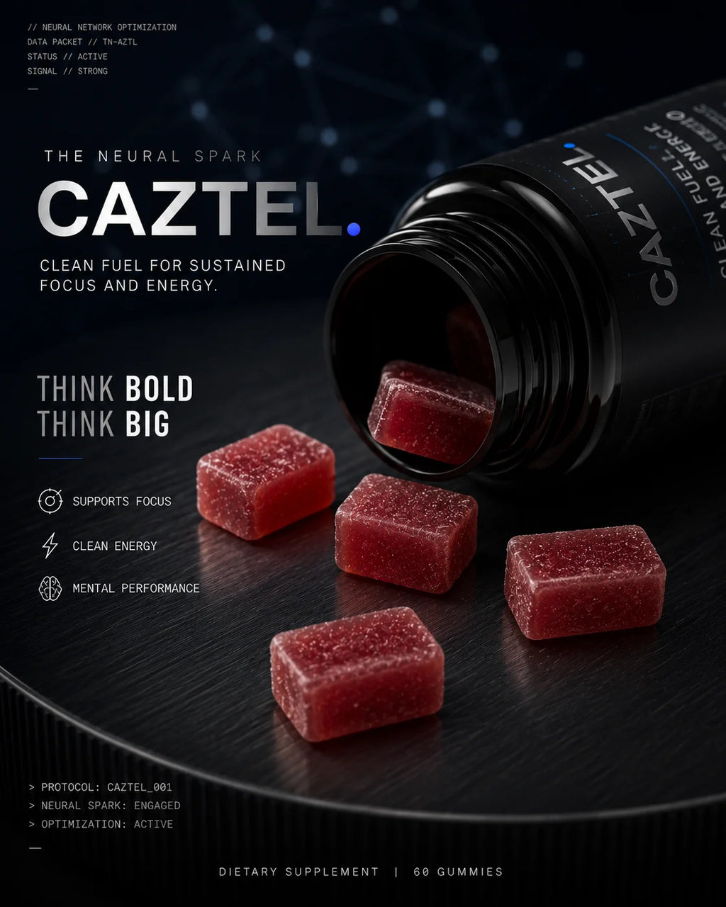 CAZTEL | Energy Protocol - High-Performance Cordyceps